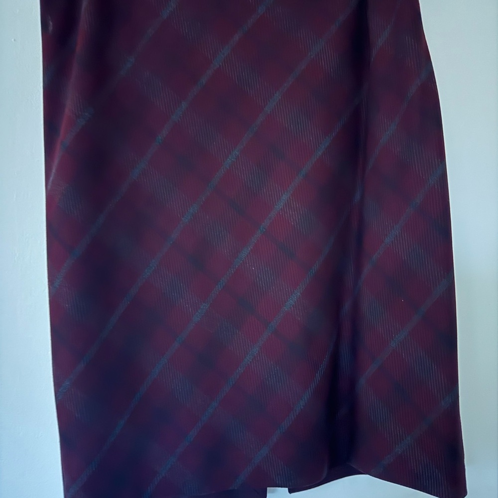 Express Red Midi Pencil Skirt for Work